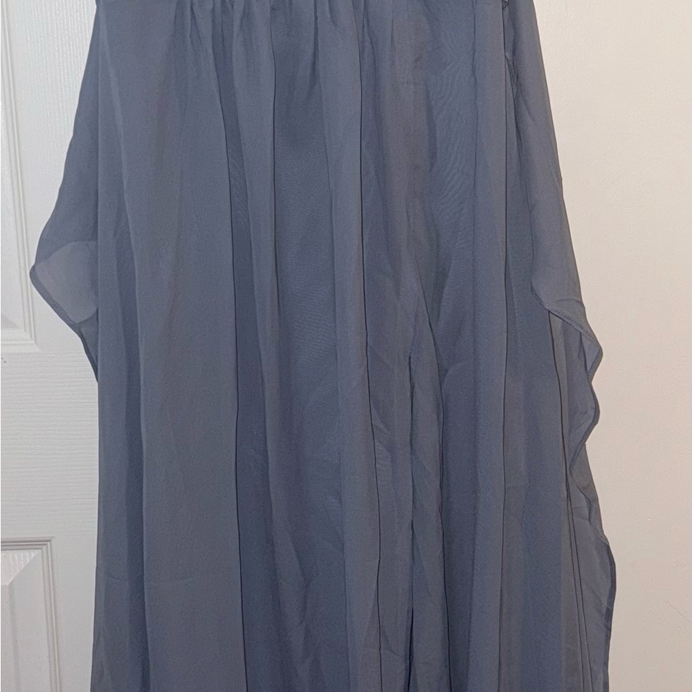 Womens Slate Blue Bridesmaid Dress